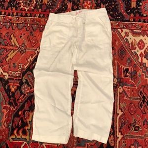 Lilly Pulitzer White Linen Trousers